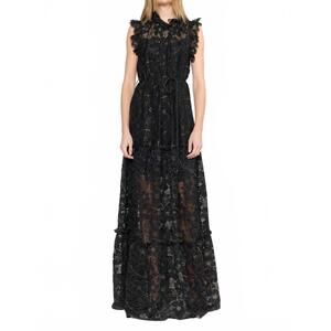 NEW CHRISTY LYNN damien dress in black lace